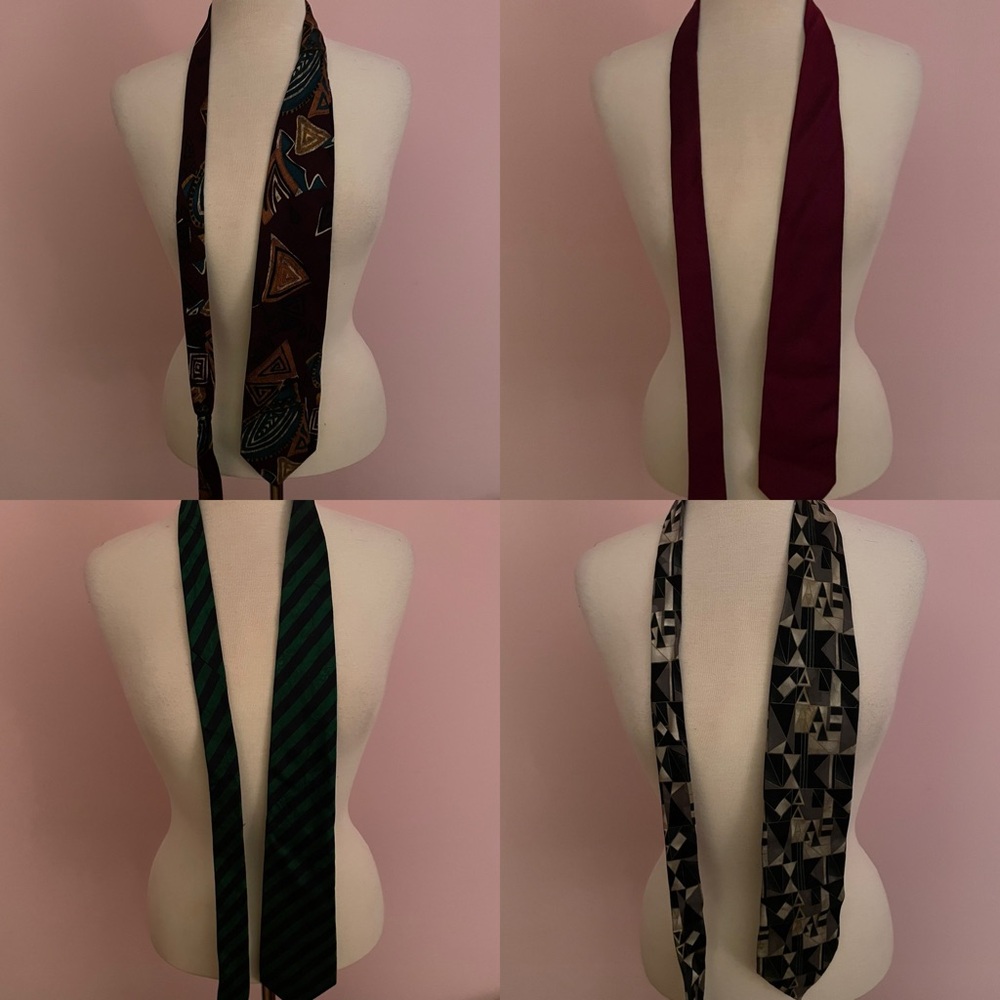 Vintage Men’s Neckties - Set of 4 - Picture 2 of 14